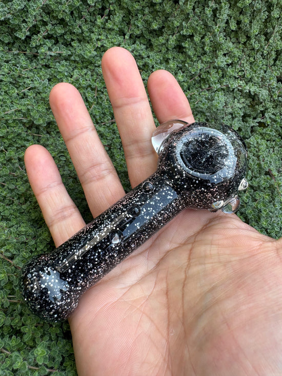Space Rocks Stingray Glitter Pipe - Hi Tide Glass Works