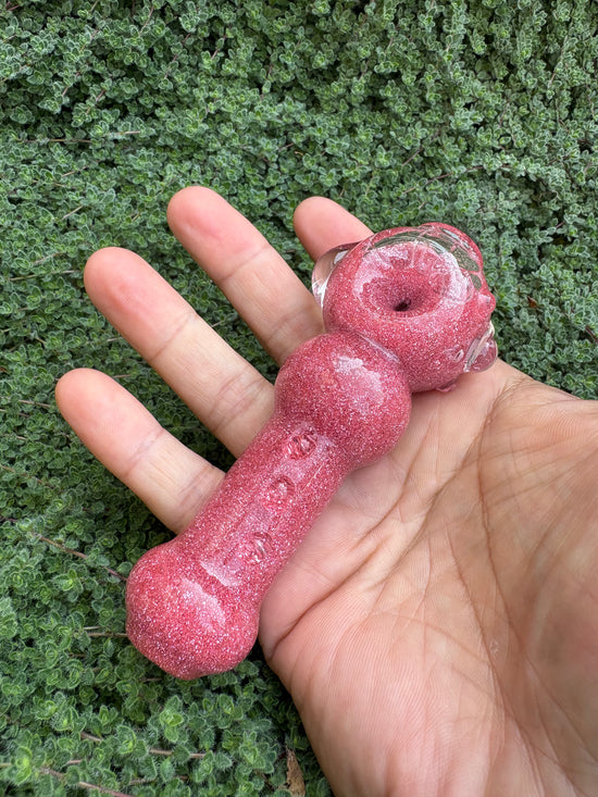 Dusty Pink Pipe Dolphin Glitter Pipe