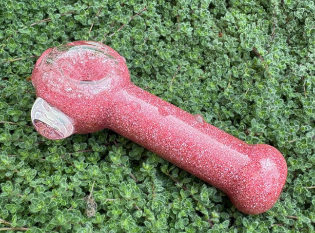 Dusty Pink Stingray Glitter Pipe