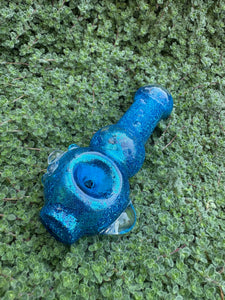 Blue Dream Dolphin Glitter Pipe