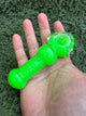 Neon Green Dolphin Glitter Pipe