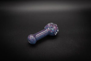 Collectable Glitter Pipe: Liquid Filled & Freezable -Fire Sparkle Stingray Glass Piece