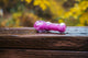 Collectable Glitter Pipe: Liquid Filled & Freezable -Grape Ape Sparkle Dolphin Glass Piece
