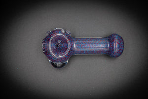 Collectable Glitter Pipe: Liquid Filled & Freezable -Fire Sparkle Stingray Glass Piece