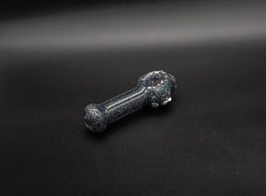 Collectable Glitter Pipe: Liquid Filled & Freezable -Space Rocks Sparkle Stingray Glass Piece