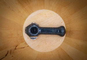 Collectable Glitter Pipe: Liquid Filled & Freezable -Space Rocks Sparkle Stingray Glass Piece