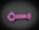 Collectable Glitter Pipe: Liquid Filled & Freezable -Grape Ape Sparkle Stingray Glass Piece