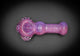 Collectable Glitter Pipe: Liquid Filled & Freezable -Grape Ape Sparkle Dolphin Glass Piece