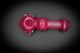 Collectable Glitter Pipe: Liquid Filled & Freezable -Strawberry Cough Sparkle Dolphin Glass Piece