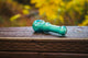 Collectable Glitter Pipe: Liquid Filled & Freezable -Platinum Sparkle Dolphin Glass Piece