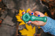 Collectable Glitter Pipe: Liquid Filled & Freezable -Platinum Sparkle Dolphin Glass Piece