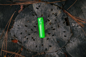 Neon Green Minnow Glitter Bat