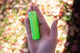 Neon Green Minnow Glitter Bat