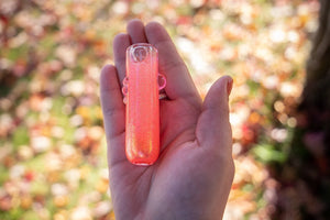 Neon Orange Minnow Glitter Bat