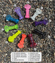 Collectable Glitter Pipe: Liquid Filled & Freezable -Neon Green Sparkle Dolphin Glass Piece